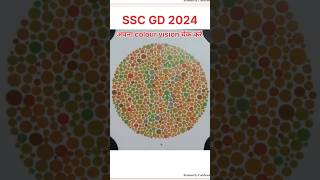 Colour blindness test ll ssc gd medical viralshorts kumarsksir medical ytshorts sscgd2023 [upl. by Asilam]