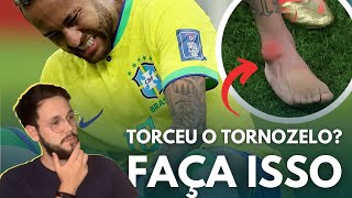 FAÇA ISSO SE VOCÊ TORCEU O TORNOZELO E ESTÁ INCHADO [upl. by Issor148]