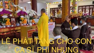 LỄ PHÁT TANG CHO CÁC CON CỦA CA SĨ PHI NHUNG TẠI CHÙA PHÁP VÂN [upl. by Shelli]