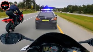 COPS VS BIKERS  MOTORCYCLE POLICE CHASE  Police Pursuit 2024 [upl. by Trotter]