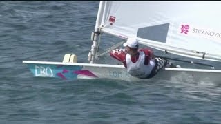 Tom Slingsby AUS Wins Mens Laser Sailing Gold  London 2012 Olympics [upl. by Eimyaj]