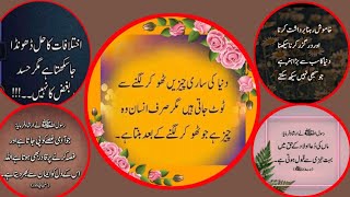 Urdu Aqwal Best Aqwal Urdu Quotes Best Quotes Sunahre Aqwal Kimti Batain 👍💕 [upl. by Tertia]