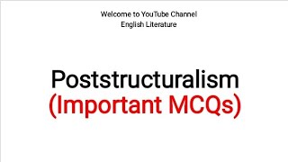 Poststructuralism Literary Theory Multiple Choice Questions  Mcqs of New Historicism in UrduHindi [upl. by Ertha]