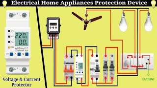 Single Phase voltage Protection device Voltage Protection device connected for house wiring [upl. by Noella45]