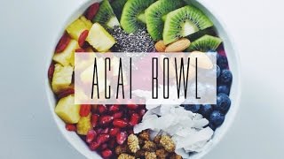 Healthy Breakfast Ideas  ACAI BOWL RECIPE [upl. by Euqinomod]