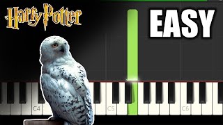 Harry Potter  Hedwigs Theme  EASY Piano Tutorial [upl. by Nihi]