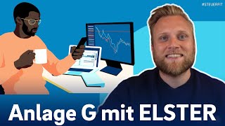 Anlage G mit ELSTER online  ELSTER online Tutorial zur Steuererklärung 2024 [upl. by Ahsini297]