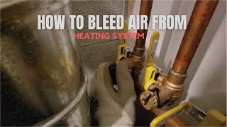 HOW TO BLEED AIR FROM BASEBOAD HEATING SYSTEM [upl. by Jedd]