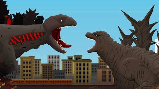 Shin vs Minus One  BATTLE OF GODZILLAS [upl. by Shaeffer]