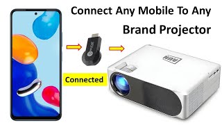 How To Connect Mobile To Any Brand Projector  Mobile Ko Projector Ke Saath Kaise Connect Kare [upl. by Alahs]