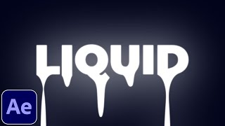 Dripping Liquid Text Tutorial in After Effects  Drip Effect [upl. by Mansur]