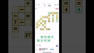 スマホアプリ「Cross Math」ステージ3をプレイしてみました！パズルshortsbigbamboofamily [upl. by Isolde]