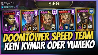 Raid Shadow Legends  Doomtower Speed Team  Alle Stufen  Kein Kymar oder Yumeko  F2P Speed Team [upl. by Lledor]