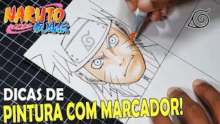 Como pintar pele com marcadores  dica do desenheiro [upl. by Nwadrebma]