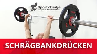 Schrägbankdrücken Langhantel Ausführung  richtige Technik und Übungsausführung [upl. by Aiekan647]