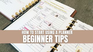 How To Start Using A Planner Beginning Tips plannernewbie [upl. by Ilrak694]