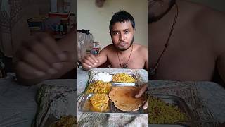 Eating Sattu Ka Parantha Adauri Ki Sabji praveensharmaps shorts [upl. by Arahsit428]