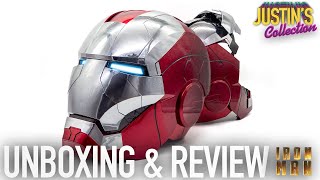 Iron Man 2 MK5 Helmet Wearable amp Animatronic Review  Life Size Prop Replica [upl. by Nuhsal]