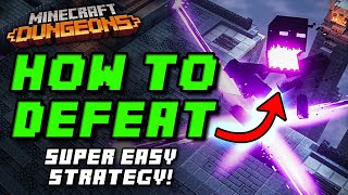 How to EASILY DEFEAT the ArchIllager  HEART OF ENDER in Minecraft Dungeons [upl. by Yeliac]