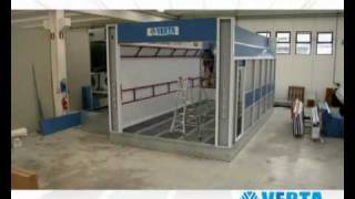 Nova Verta Spray Booths assembly Fast Motion [upl. by Asante]