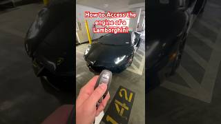 How to open engine compartment on Lamborghini Aventador [upl. by Gershom453]