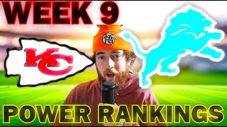 Ultimate Week 9 NFL POWER RANKINGS [upl. by Xirdnek]