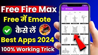 how to get emotes in free fire max  free fire mein emote kaise le 2024  free fire emote apps 2024 [upl. by Suzetta]