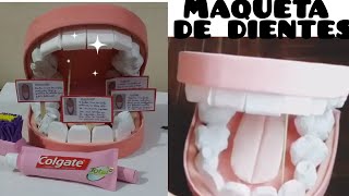 Maqueta de Dientes hecha con material reciclado [upl. by Naaman]