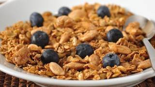 Homemade Granola Recipe Demonstration  Joyofbakingcom [upl. by Forward]