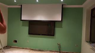 Grandview Cyber Inceiling Projector Screen Installation [upl. by Euphemie422]