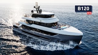 BERING 120 a NEW look at the exploration superyacht [upl. by Ahsatin]