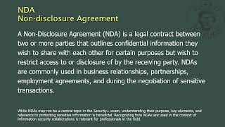 NDA  Nondisclosure Agreement [upl. by Grantland]