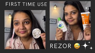 First Time tried facial Razor 😅 [upl. by Mira]