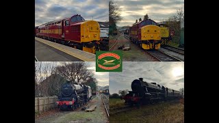 LMS Black 5 45212 Visits The Wensleydale Railway For Their Polar Express Event [upl. by Eenahs645]