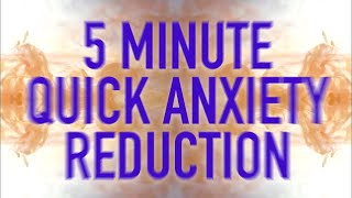 5 Minute Quick Anxiety Reduction  Guided Mindfulness Meditation [upl. by Aninat326]