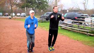 Hop Jumps with Reid Coolsaet amp Eric Gillis  Running Drills [upl. by Swetlana353]