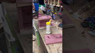 Making red cedar bird house [upl. by Olsson]