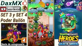 PvZ Heroes  Evolución Baile Percusionista de Jungla y Brain Stomper SET 34 [upl. by Clyde]