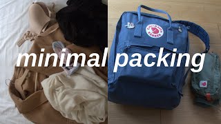 Minimalist one bag travel  Fjallraven Kanken 16L [upl. by Gregor]