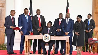 WATCH WHAT HAPPENED WHEN PRIME CS MUDAVADI SIGNED HIS PERFORMANCE CONTRACT AT STATE HOUSE [upl. by Kcirtapnaes]