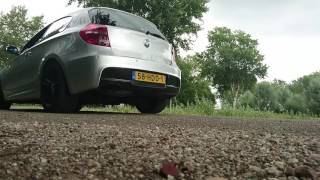 BMW 130i stock exhaust to resonator delete to 135i backbox retrofit [upl. by Ranjiv]