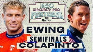 Ethan Ewing vs Crosby Colapinto  MEO Rip Curl Pro Portugal 2024  Semifinals [upl. by Matti]