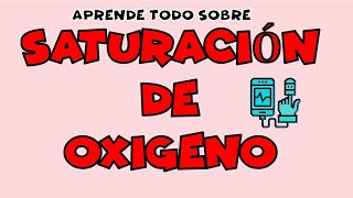 APRENDE QUE ES LA SATURACION DE OXIGENO❓VALORES NORMALES Y ANORMALES❓ Spo2saturación de o2 [upl. by Lavern]