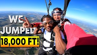 We went SKYDIVING18K FT JUMP [upl. by Notterb]