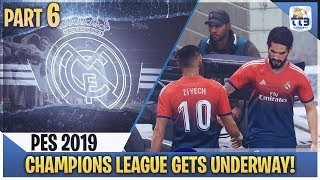 TTB PES 2019  CHAMPIONS LEAGUE UNDERWAY  Real Madrid Master League 6 Realistic Mods [upl. by Nelehyram282]