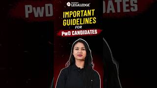 CLAT 2025 MustKnow for PWD Candidates clat2025 [upl. by Mateo]