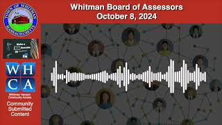 Whitman Board of Assessors  October 8 2024 meeting [upl. by Kired]