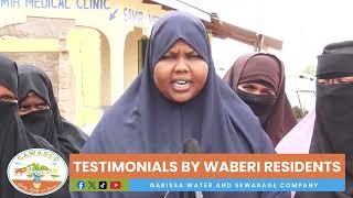 Waberi residents speak on water supply in their area [upl. by Earized109]