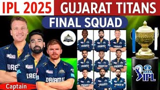 tata ipl 2025 final squad Gujarat tation final playing 11 Gujarattation ipl2025 [upl. by Podvin]