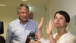 Meuthen unterbricht Petrys TVInterview quotIch würde ja sagen brecht das mal abquot  DER SPIEGEL [upl. by Cacilia141]